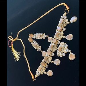 Wedding Necklace Gold Jewelry Set